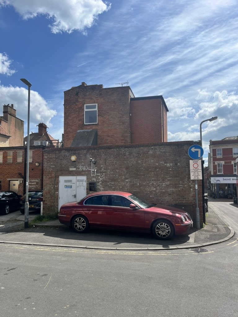 The existing building, rear