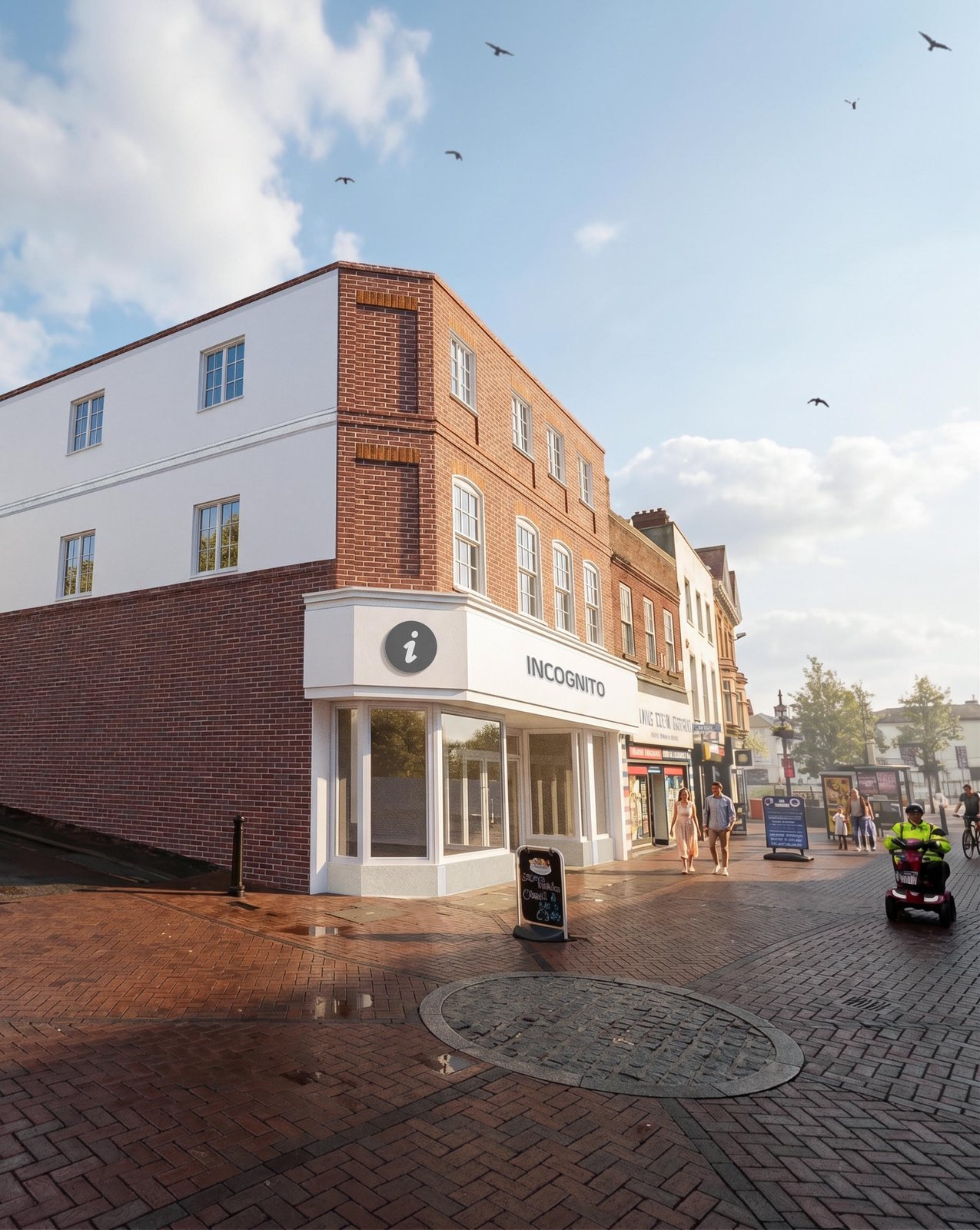 Proposed scheme, front and side CGI