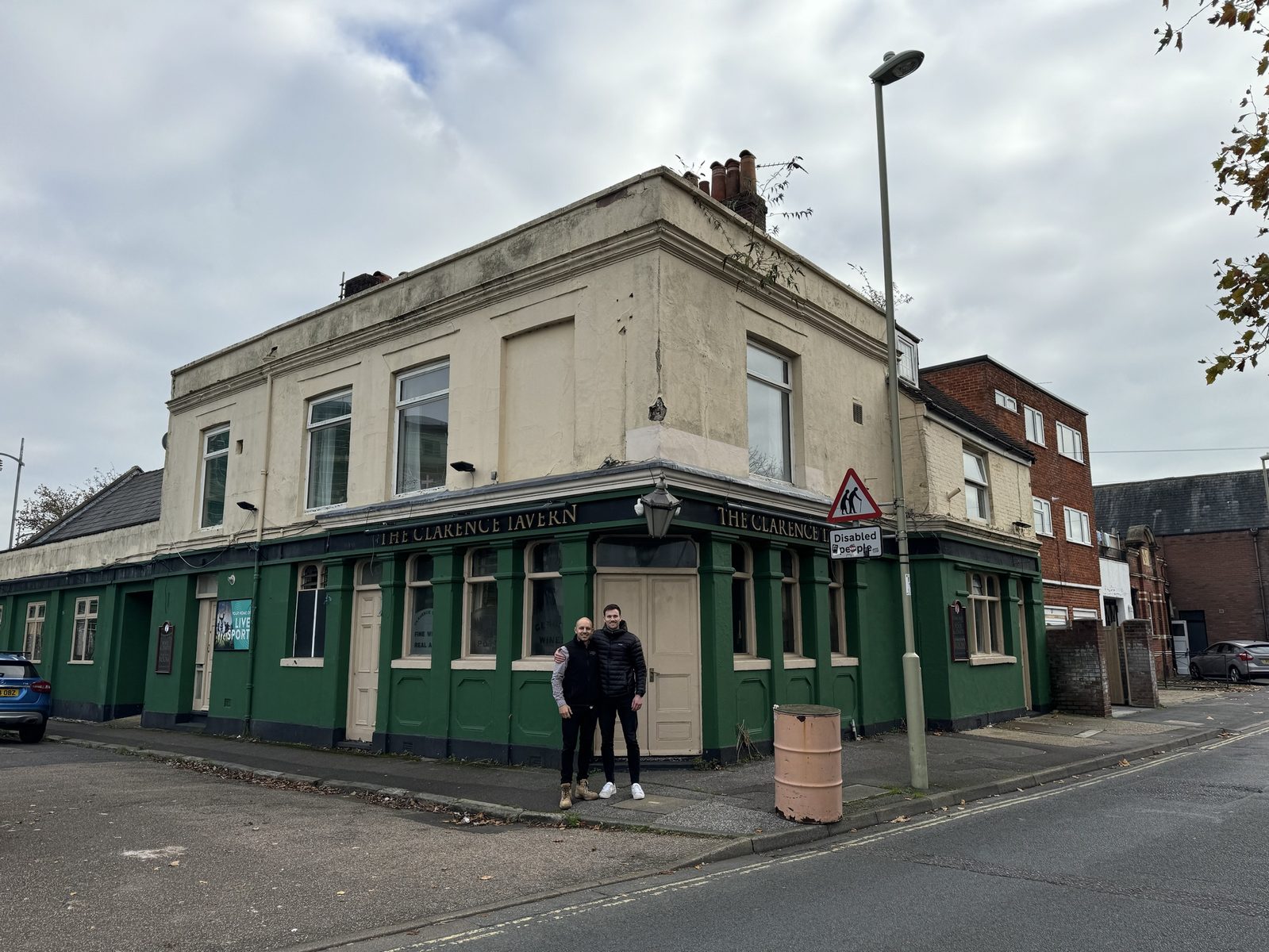 Before, the Clarence Tavern